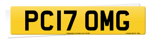 Registration number PC17 OMG
